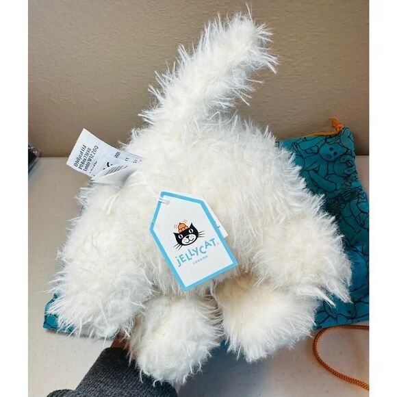 NWT AUTHENTIC Jellycat Munro Scottie Dog w/ ‘Love You’ Rose Plush Stuffed Animal - Picture 8 of 16